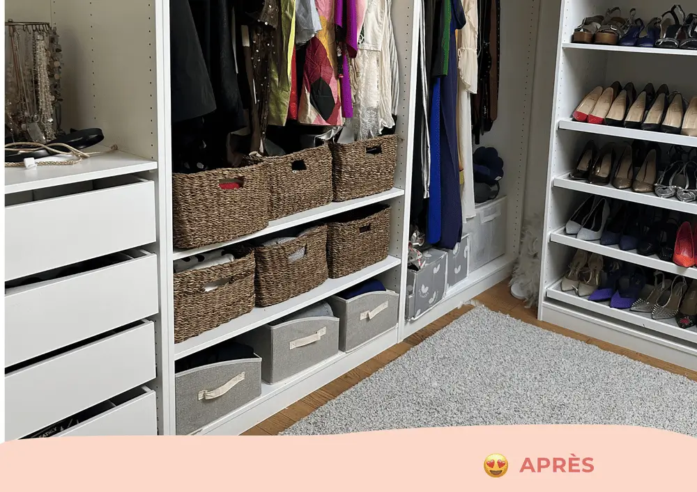 après rangement dressing - Organisation maison Bree Van de Cool