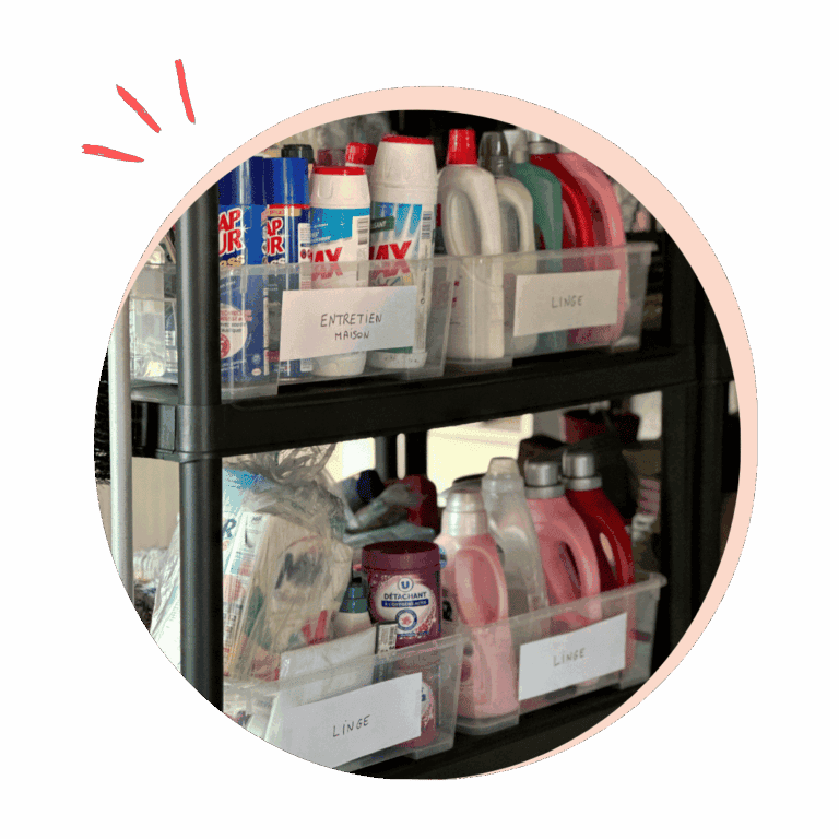 rangement produits entretien - Bree Van de Cool Organisation maison